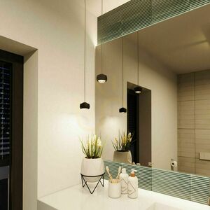 Závesné LED svietidlo s.luce Beam čierne Ø 8 cm 3000 K stmievateľné 158713 small 0