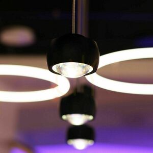 Závesné LED svietidlo s.luce Beam strieborné Ø 8 cm small 9
