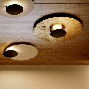 Prisadené stropné LED svietidlo s.luce Plate zlaté 60 cm kruhové stenové stropné small 4