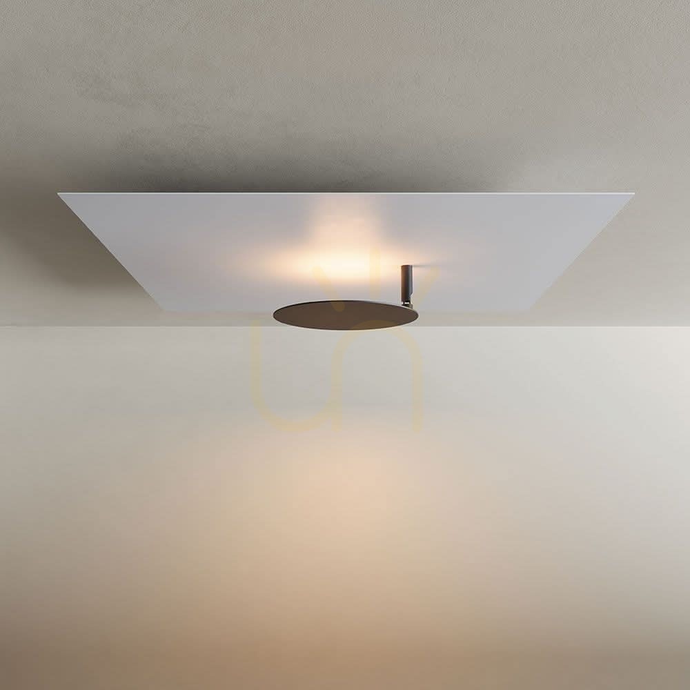 Skontrolujte Prisadené LED stropné svietidlo s.luce Plate biele 60 cm kovové Prisadené LED stropné svietidlo s.luce Plate biele 60 cm kovové