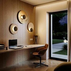 Prisadené LED stropné svietidlo s.luce Plate biele 60 cm kovové small 2