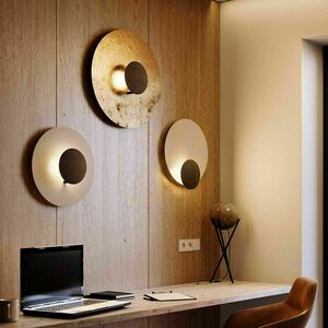 Prisadené LED stropné svietidlo s.luce Plate biele 60 cm kovové small 7