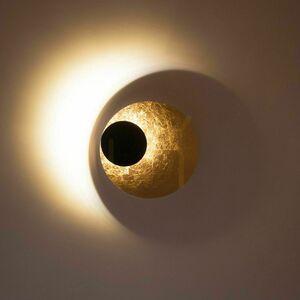Stropné a nástenné LED svietidlo s.luce Plate Ø 30 cm zlaté 3000 K 20 W stmievateľné small 9