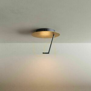 Prisadené stropné LED svietidlo s.luce Hook zlaté 45 cm 3000 K stmievateľné small 9