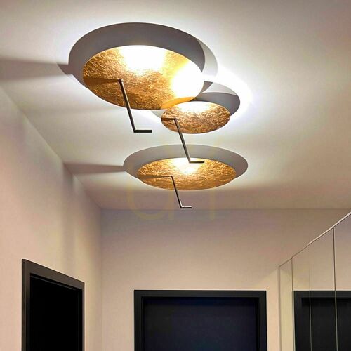 Skontrolujte Prisadené stropné svietidlo s.luce Hook LED biele 60 cm 18 W, stmievateľné