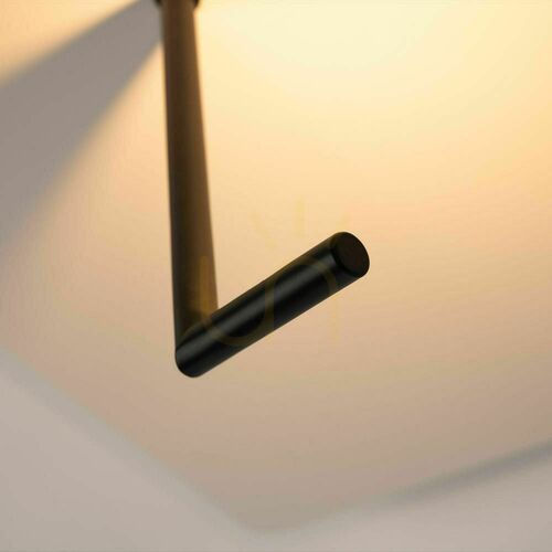 Skontrolujte Prisadené stropné LED svietidlo s.luce Hook biele 30 cm 18 W stmievateľné