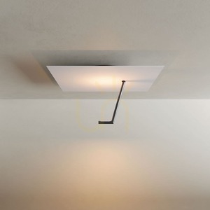 Prisadené stropné LED svietidlo s.luce Hook biele 45 cm small 2