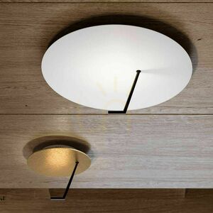 Prisadené stropné LED svietidlo s.luce Hook zlaté 45 cm kruhové stmievateľné small 3