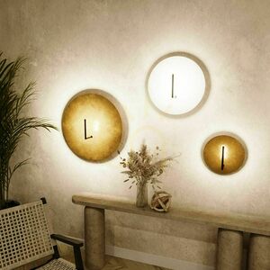 Prisadené stropné LED svietidlo s.luce Edge zlaté 30 cm, stmievateľné small 5