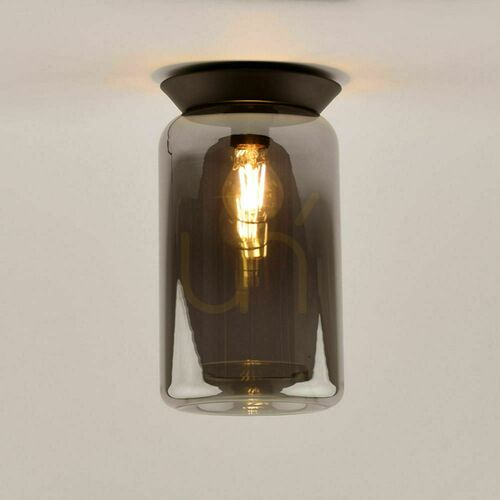 Skontrolujte Prisadené stropné svietidlo s.luce Cruet dymové sklo retro E27 IP20 Ø17 cm