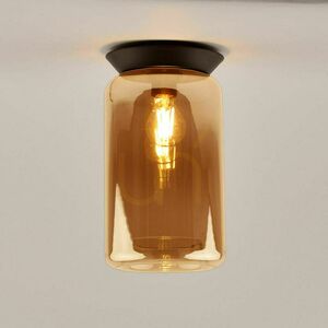 Prisadené stropné svietidlo s.luce Cruet dymové sklo, E27, 28 cm, retro small 10