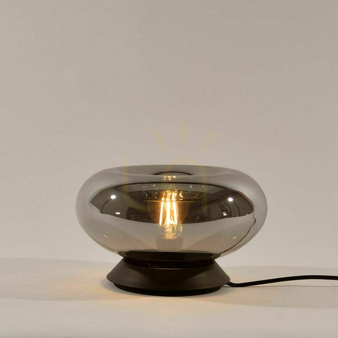 Šou Stolná lampa s.luce Cruet dymové sklo retro E27 30 cm Stolná lampa s.luce Cruet dymové sklo retro E27 30 cm