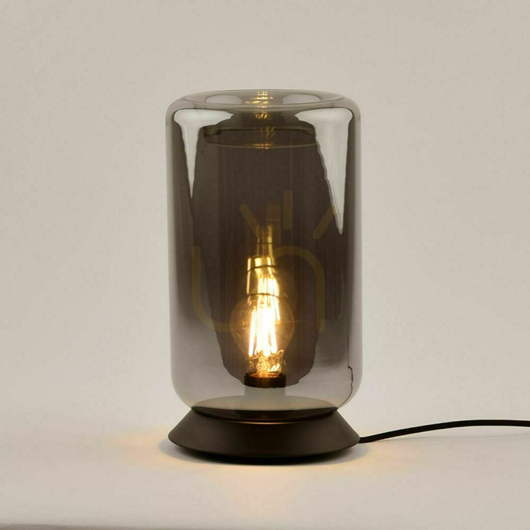 Skontrolujte Stolná lampa s.luce Cruet dymové sklo retro E27 30 cm Stolná lampa s.luce Cruet dymové sklo retro E27 30 cm