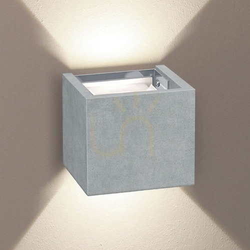 Skontrolujte Nástenné svietidlo s.luce Ixa LED betónové s pohybovým senzorom