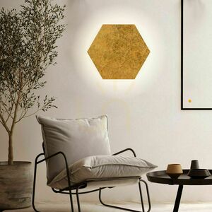 Nástenné LED svietidlo s.luce Hive čierne 45 cm kruhové s nepriamym osvetlením small 7