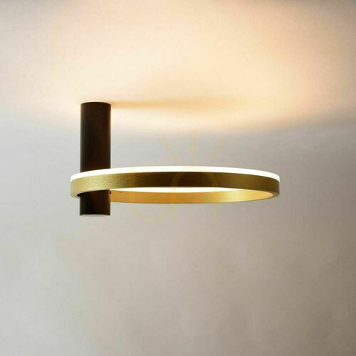 Skontrolujte Prisadené stropné svietidlo s.luce Ring Air LED čierne Ø 40 cm 円形