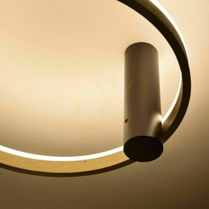 Prisadené stropné svietidlo s.luce Ring Air LED zlaté Ø 40 cm dimmable small 12