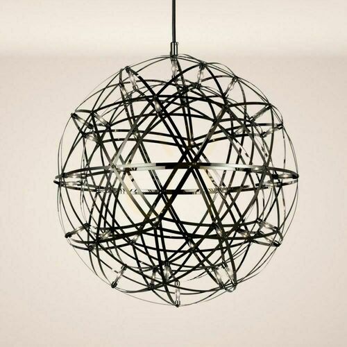Skontrolujte Závesné LED svietidlo s.luce Atom 50 cm, čierny chróm, stmievateľné