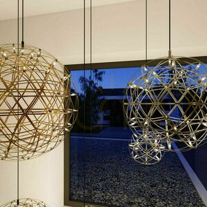 Závesné LED svietidlo s.luce Atom 50 cm, čierny chróm, stmievateľné small 12