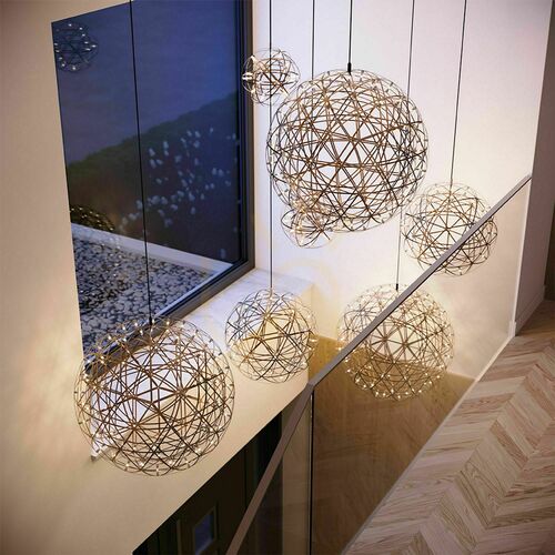 Skontrolujte LED závesné svietidlo s.luce Atom čierny chróm 70 cm, 92 × 0,3 W, stmievateľné