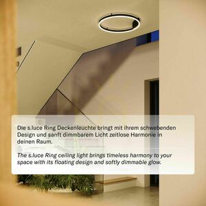 Prisadené stropné svietidlo s.luce Ring LED biele 80 cm stmievateľné 5 Prisadené stropné svietidlo s.luce Ring LED biele 80 cm stmievateľné small 5