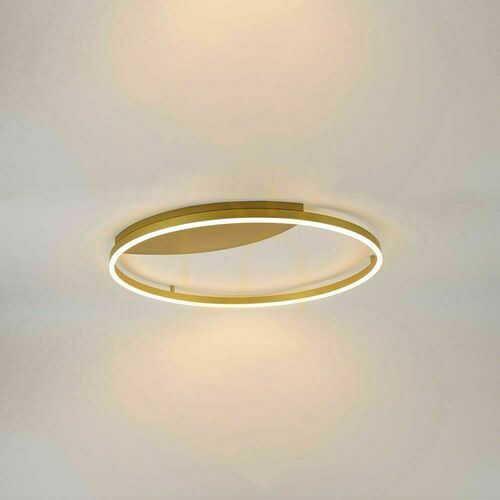 Skontrolujte Stropné LED svietidlo s.luce Ring zlaté 80 cm stmievateľné
