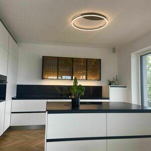 Prisadené LED stropné svietidlo s.luce Ring strieborné 40 cm stmievateľné small 7