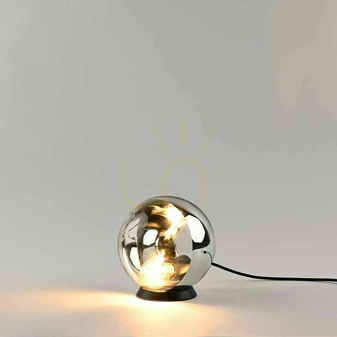 Displej Stolná lampa s.luce Orb dymové sklo, moderná, E27, 40 cm Stolná lampa s.luce Orb dymové sklo, moderná, E27, 40 cm
