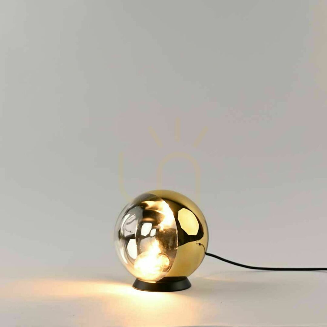 Šou Stolná lampa s.luce Orb dymové sklo, moderná, E27, 40 cm Stolná lampa s.luce Orb dymové sklo, moderná, E27, 40 cm