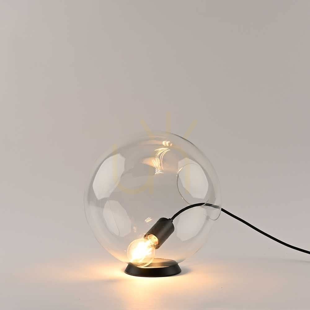 s.luce Orb Glass Table Lamp Transparent 30 cm E27