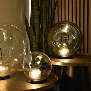 Stolná lampa s.luce Orb meď sklenená, moderná, E27, 30 cm small 1