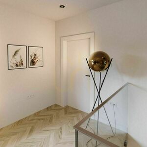 Podlahová lampa s.luce Orb Axis čierna sklenená 160 cm small 2