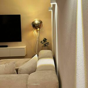 Stojanová lampa s.luce Orb Axis čierna sklo 160 cm small 3