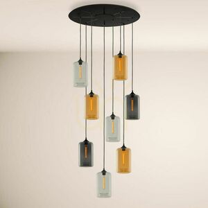 Luster s.luce Cruet XL jantárové sklo, 8 svetelných bodov, E27 small 11