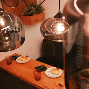 Luster s.luce Cruet XL jantárové sklo, 8 svetelných bodov, E27 small 14