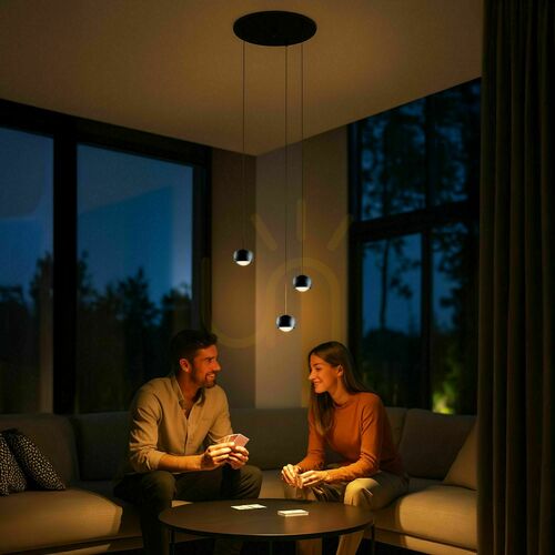 Skontrolujte Závesné svietidlo s.luce Beam LED čierne 3 svetlá 40 cm stmievateľné