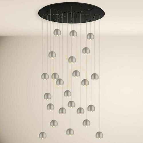 Skontrolujte Závesné LED svietidlo s.luce Beam XL strieborné 24 svetiel 80 cm 12000 lm