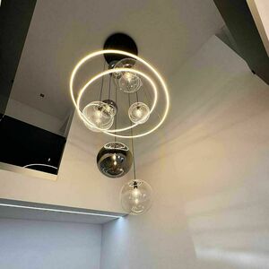 Luster s.luce Galaxy XXL LED sklenené gule 8-ramenný 150 cm small 1