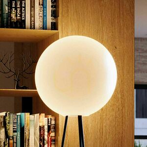 Stojacia lampa s.luce Orb Tripod 160 cm s hnedou sklenenou guľou 50 cm small 2