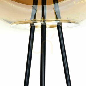 Stojacia lampa s.luce Orb Tripod 160 cm s hnedou sklenenou guľou 50 cm small 3