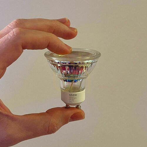 Skontrolujte LED žiarovka s.luce GU10 2700 K 450 lm stmievateľná chróm sklo LED Leuchtmittel