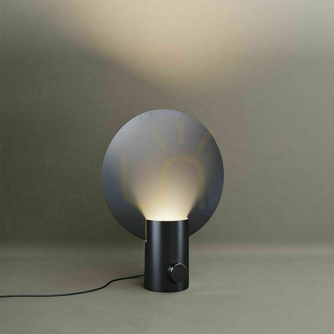 Šou Stolná lampa s.luce Cloud čierna kovová s otočným stmievačom Stolná lampa s.luce Cloud čierna kovová s otočným stmievačom