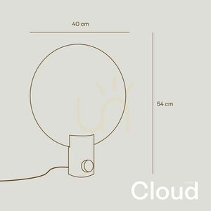 Stolná lampa s.luce Cloud zlatá kovová 50 cm stmievateľná with otočným stmievačom small 7