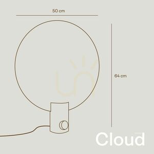 Stolná lampa s.luce Cloud zlatá kovová 50 cm stmievateľná with otočným stmievačom small 8