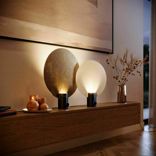 Skontrolujte Stolná lampa s.luce Cloud zlatá kovová 50 cm stmievateľná with otočným stmievačom