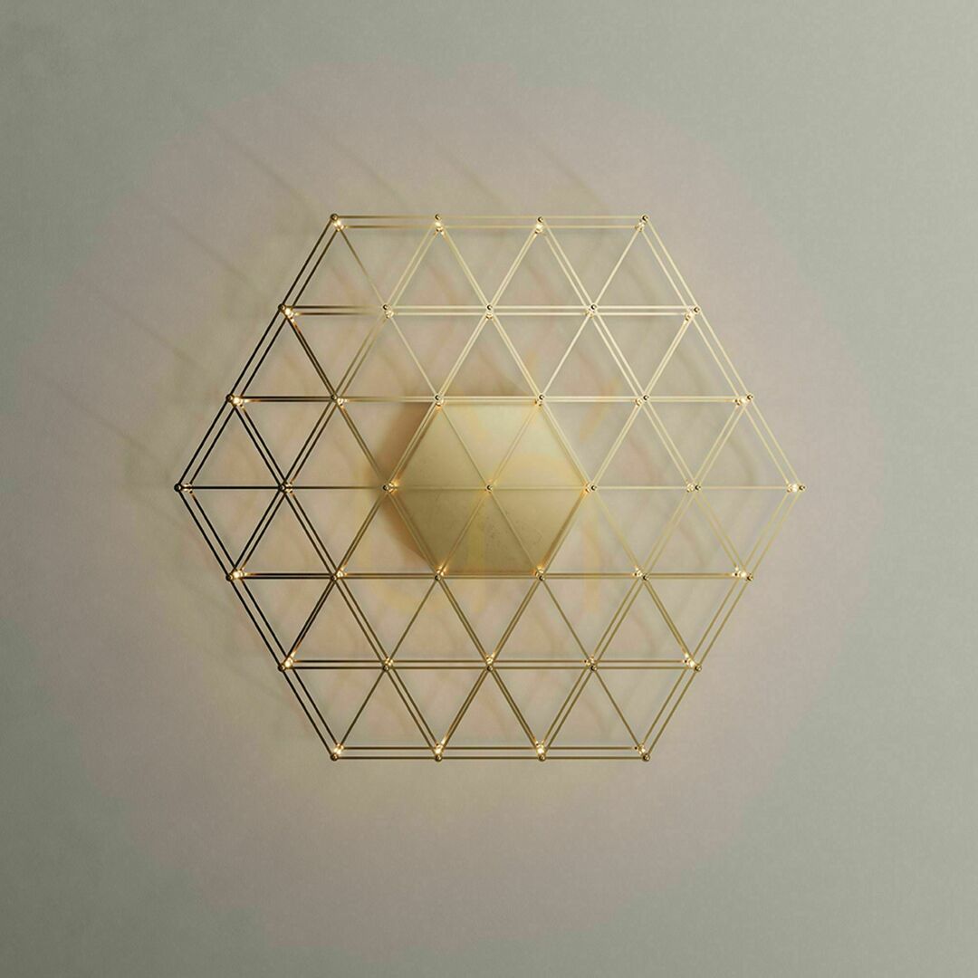 Displej Prisadené stropné LED svietidlo s.luce Atom zlaté 80 cm 3000 K stmievateľné Prisadené stropné LED svietidlo s.luce Atom zlaté 80 cm 3000 K stmievateľné