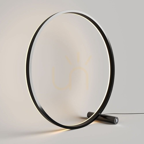 Skontrolujte Stolná LED lampa s.luce Ring čierna, kruhová, stmievateľná, 60 cm