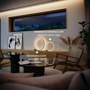 Stolná LED lampa s.luce Ring zlatá 40 cm dotykové stmievanie small 2