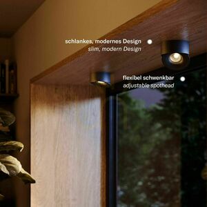 Stropný LED reflektor s.luce Santa Neo otočný stmievateľný multicolor Ø10 cm small 5