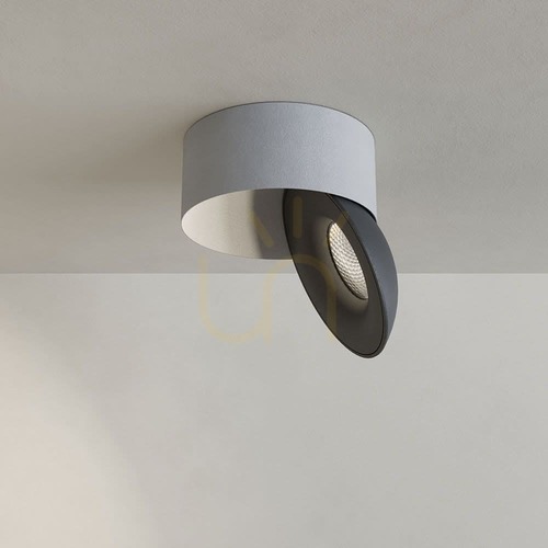 Skontrolujte Stropný LED reflektor s.luce Santa Neo bielo-čierny, prisadený, 11 W 4000 K 840 lm, stmievateľný